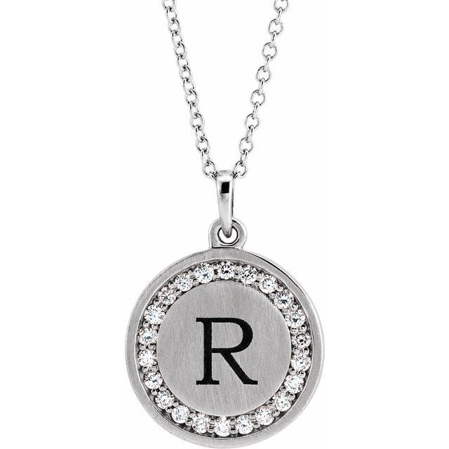 Diamond Initial Necklace