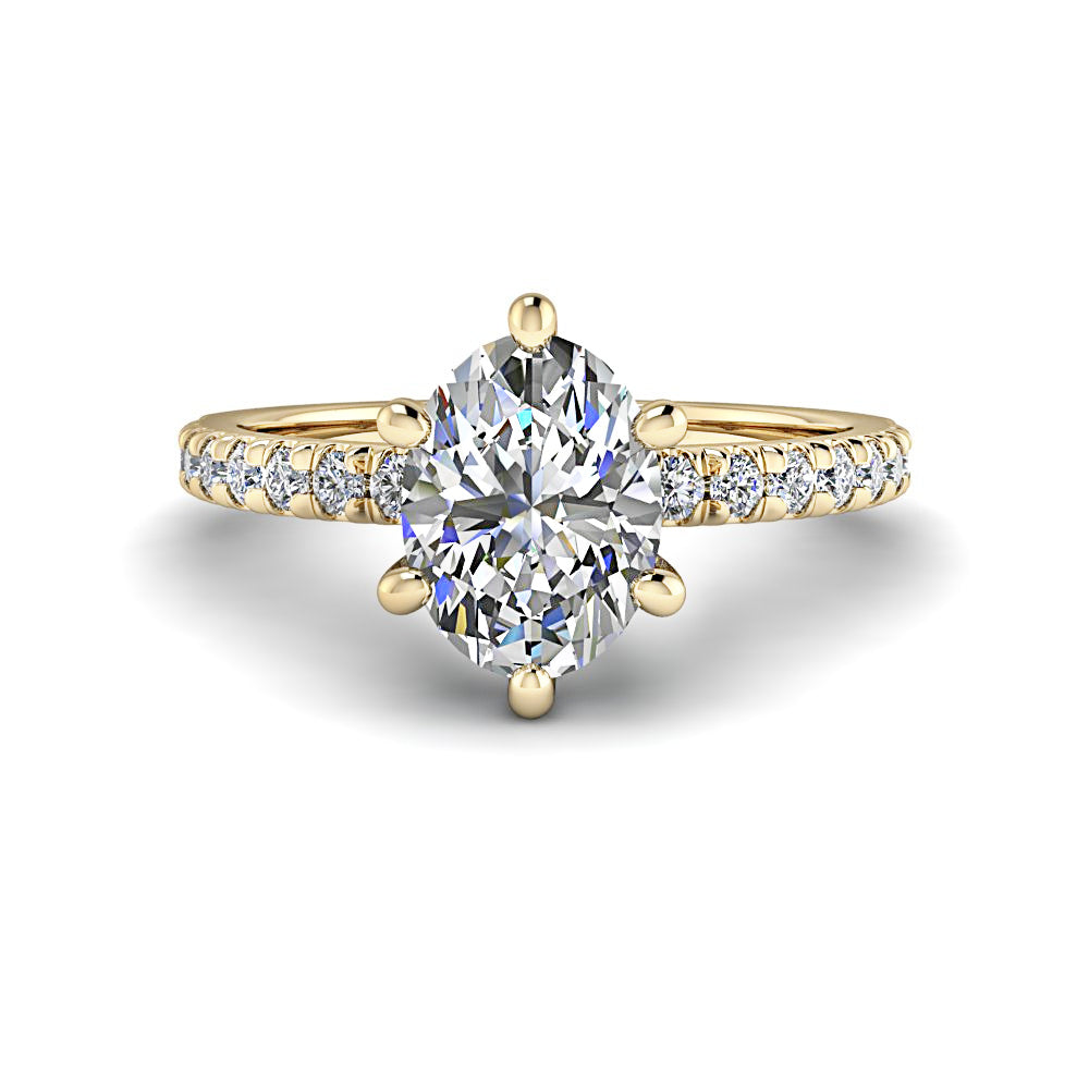 Livia Lab Grown Diamond Engagement Ring -Bel Viaggio Designs