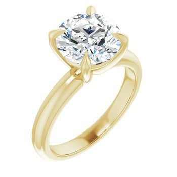 Kaia Round Lab Diamond Classic Solitaire Engagement Ring