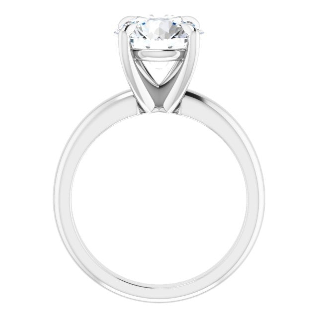 Kaia Round Lab Diamond Classic Solitaire Engagement Ring