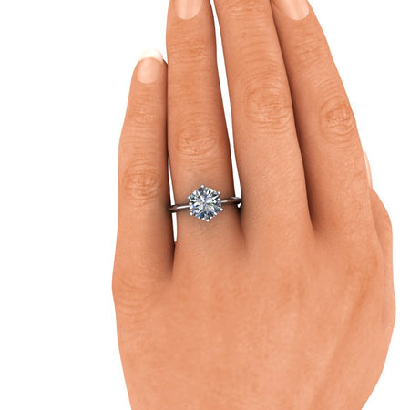 Bel Viaggio Designs-Diamond Solitaire Engagement Comfort Fit