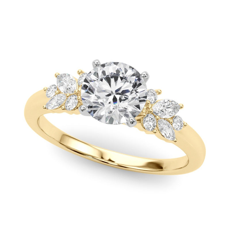 Stunning Scatter Engagement Ring- bel viaggio designs
