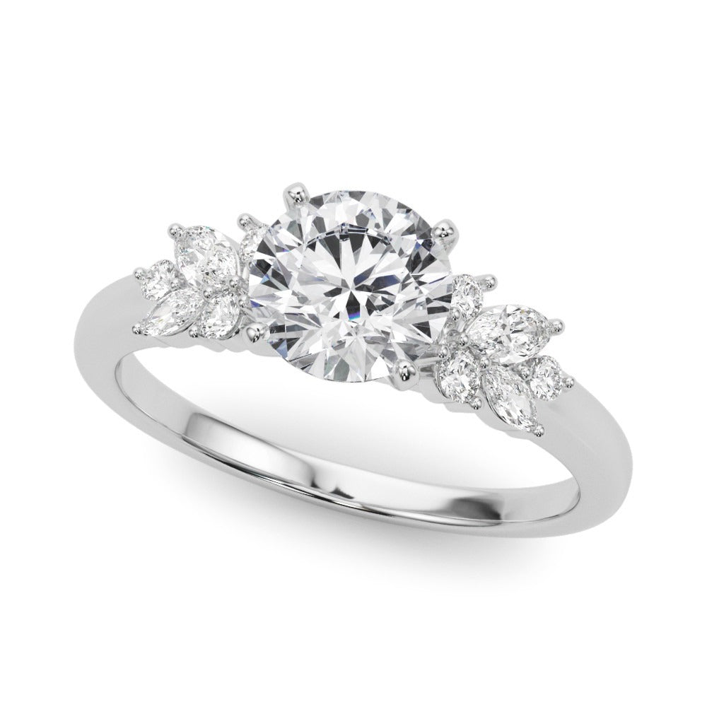 Stunning Scatter Engagement Ring- bel viaggio designs