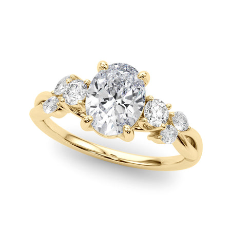 lab grown diamond engagement ring- bel viaggio designs