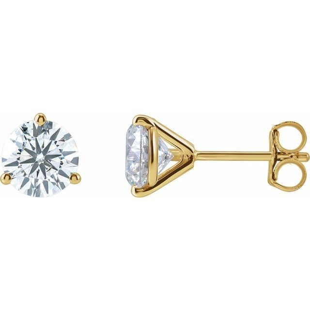 Lab Diamond Martini Stud Earrings 3 CTW