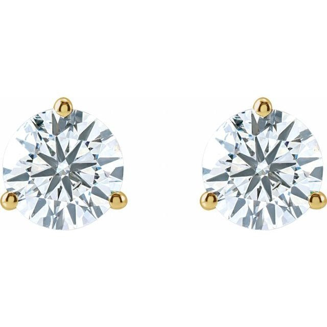 Lab Diamond Martini Stud Earrings 3 CTW