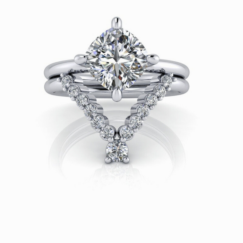 Sara No. 2 Lab Grown Diamond Bridal Set-Choose your Diamond