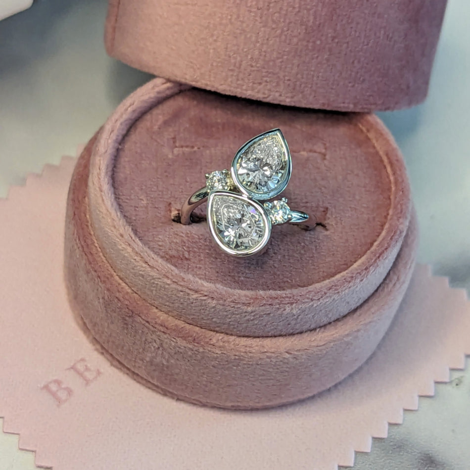 Caroline No. 1 Moissanite Ring-Bel Viaggio Designs, LLC