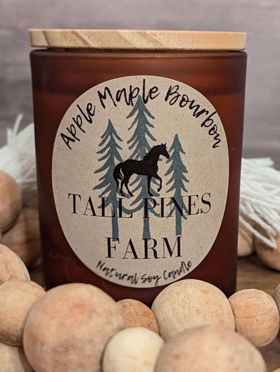 Natural Soy Candle, Apple Maple Bourbon