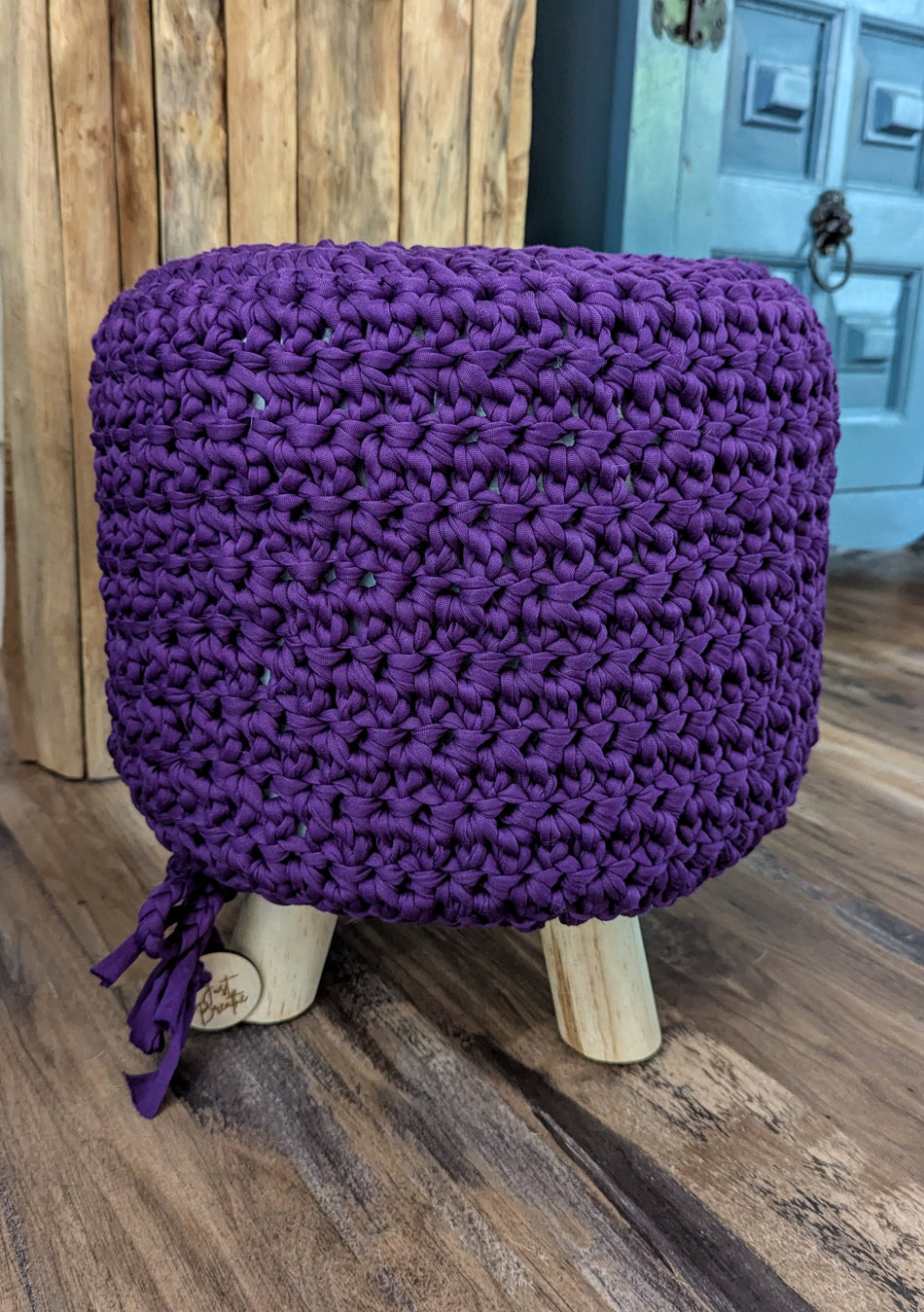 Farmhouse Ottoman-Purple