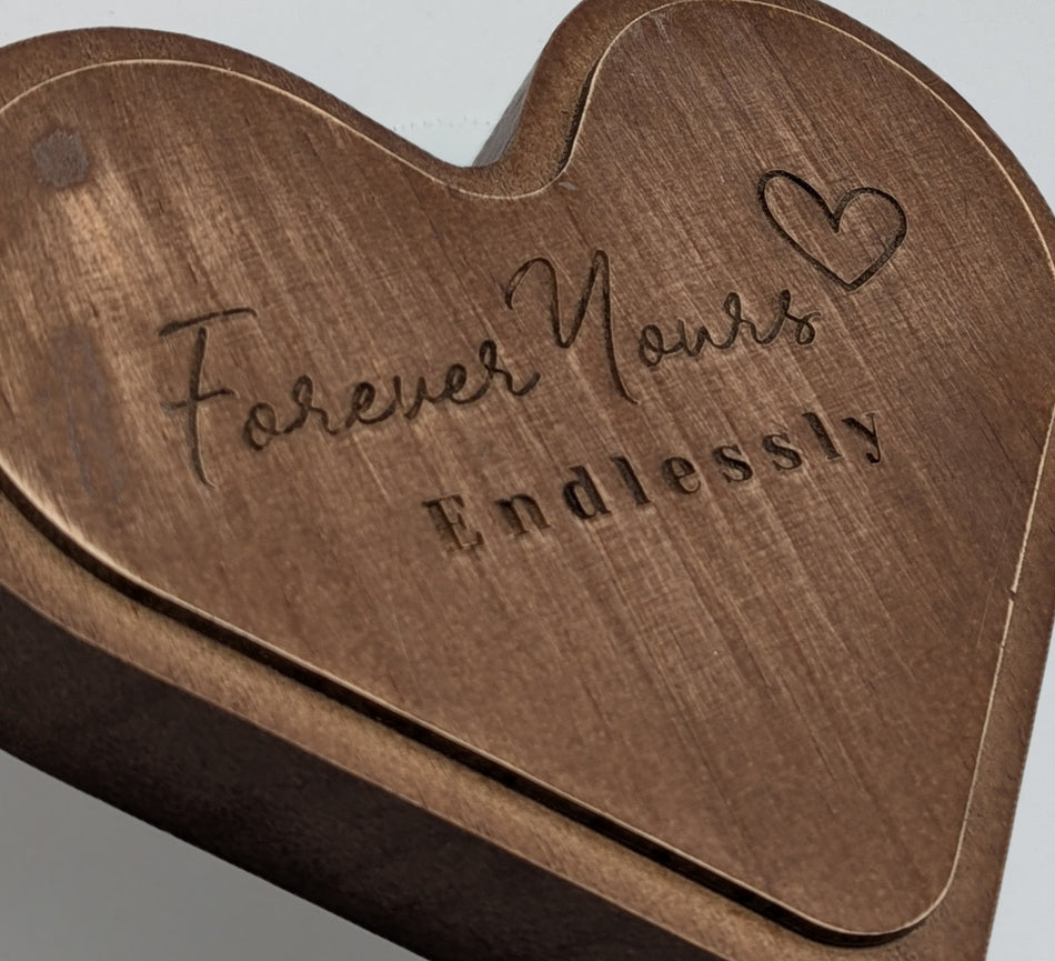 Handmade Jewelry Dish-Engraved, Forever Yours