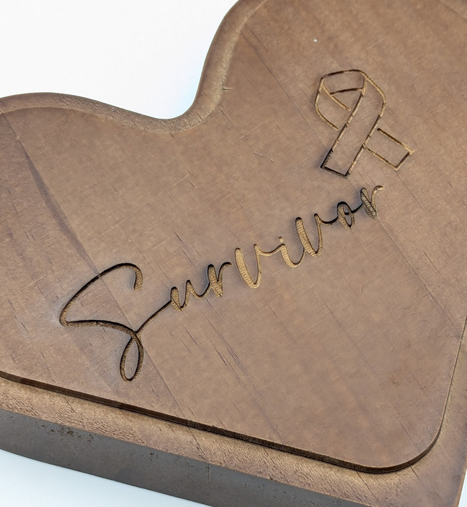 Breast Cancer Survivor Jewelry Dish