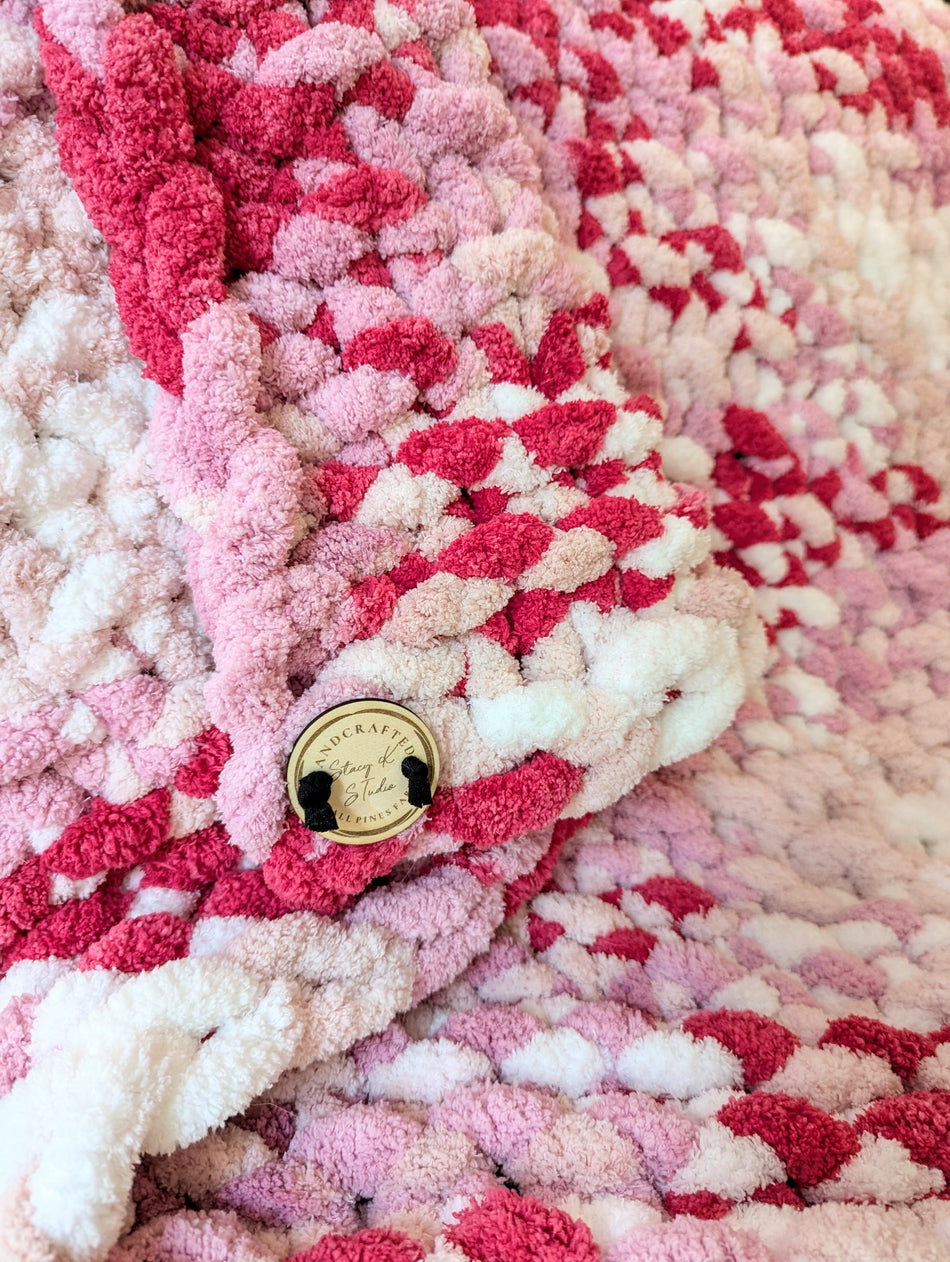 Throw Blanket Pink Multi