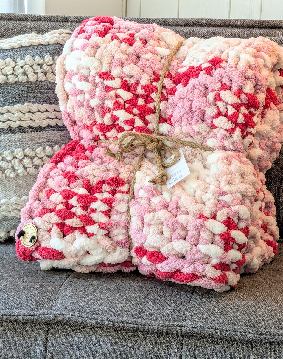 Throw Blanket Pink Multi