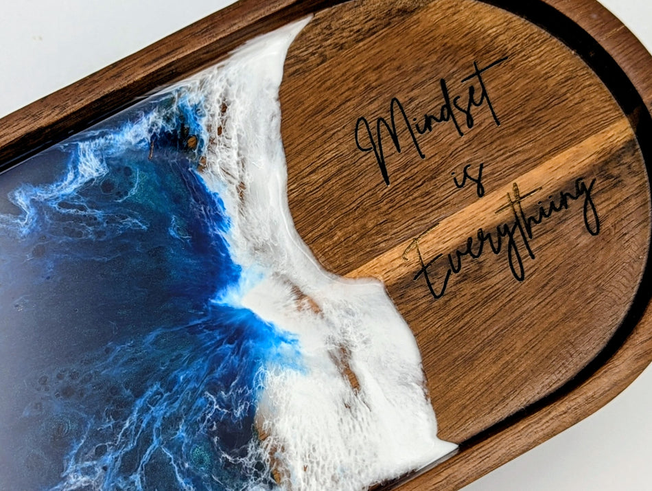 Jewelry Tray Resin Ocean-Mindset is Everything