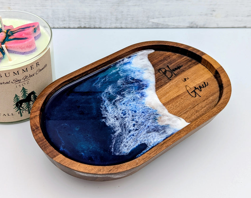 Jewelry Tray Resin Ocean-Bloom in Grace