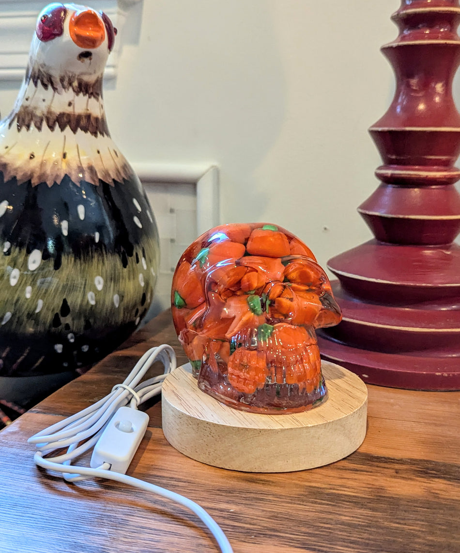 Light Up Skully, Halloween Decor