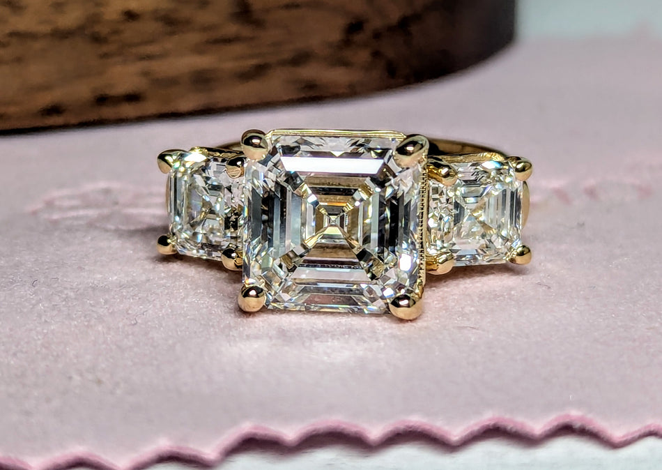 Anastasia No. 2 Asscher Diamond Anniversary Ring 7 ctw