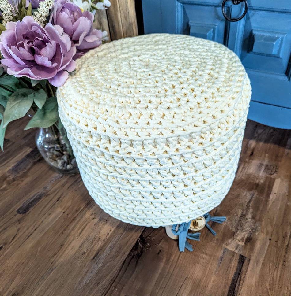 Farmhouse Foot Stool-Ivory