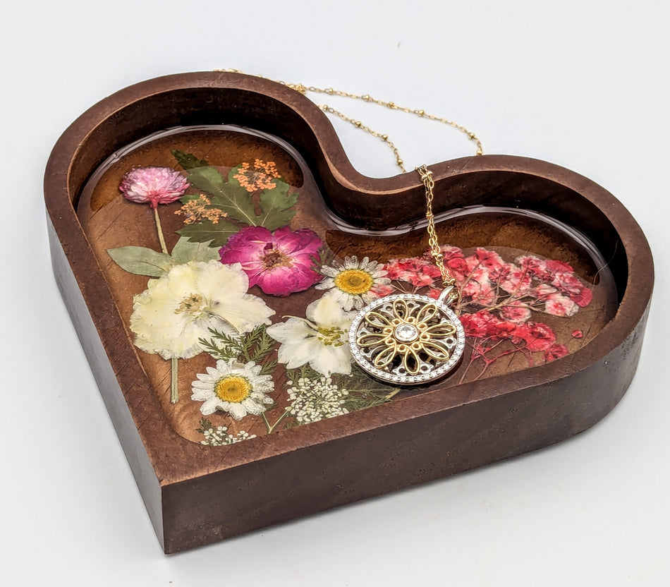 Ring Bowl, Jewelry Dish Heart Shape