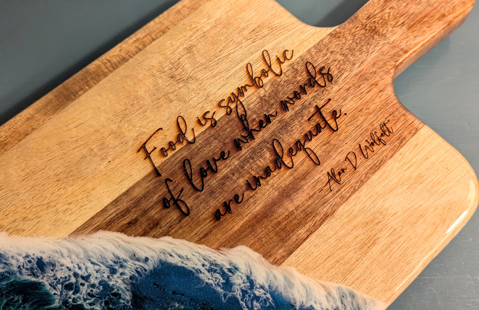 Small Charcuterie Wood Tray with Legs