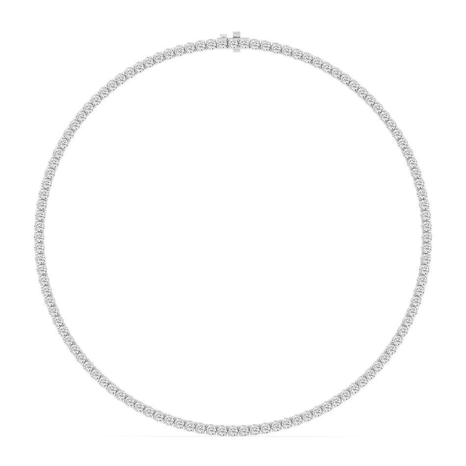 Elegant diamond tennis necklace with sparkling stones, perfect for custom jewelry designs
