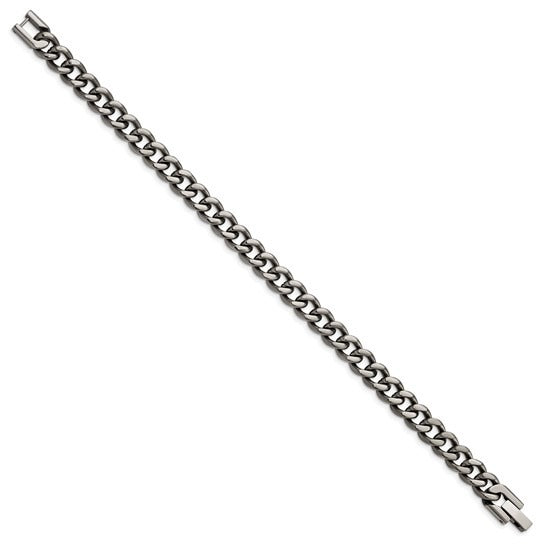Men's Curb Chain Bracelet-Titanium