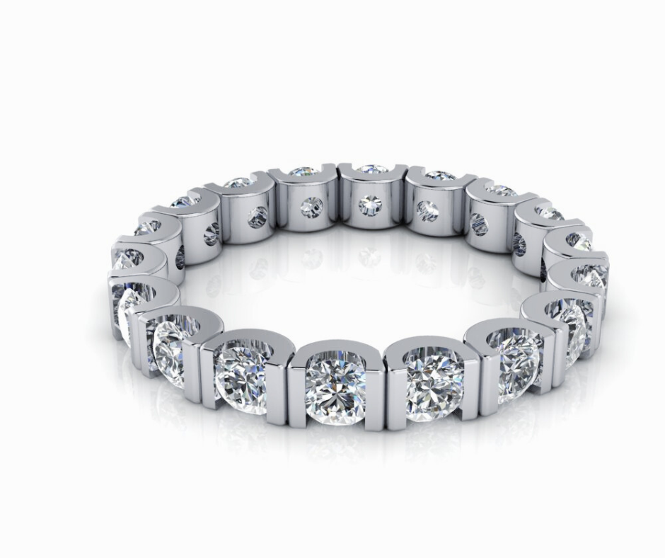 Lab Diamond Eternity Band U-Prong 1.85 ctw