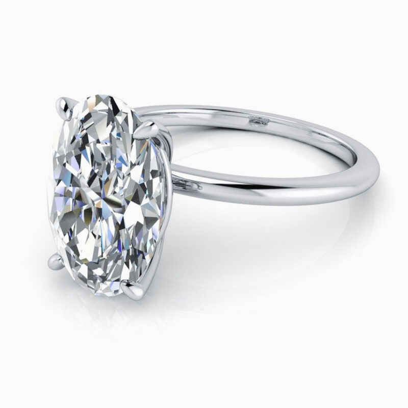 lab grown diamond engagement ring - bel viaggio designs