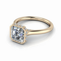 Asscher Lab Grown Diamond Engagement Ring-Bel Viaggio