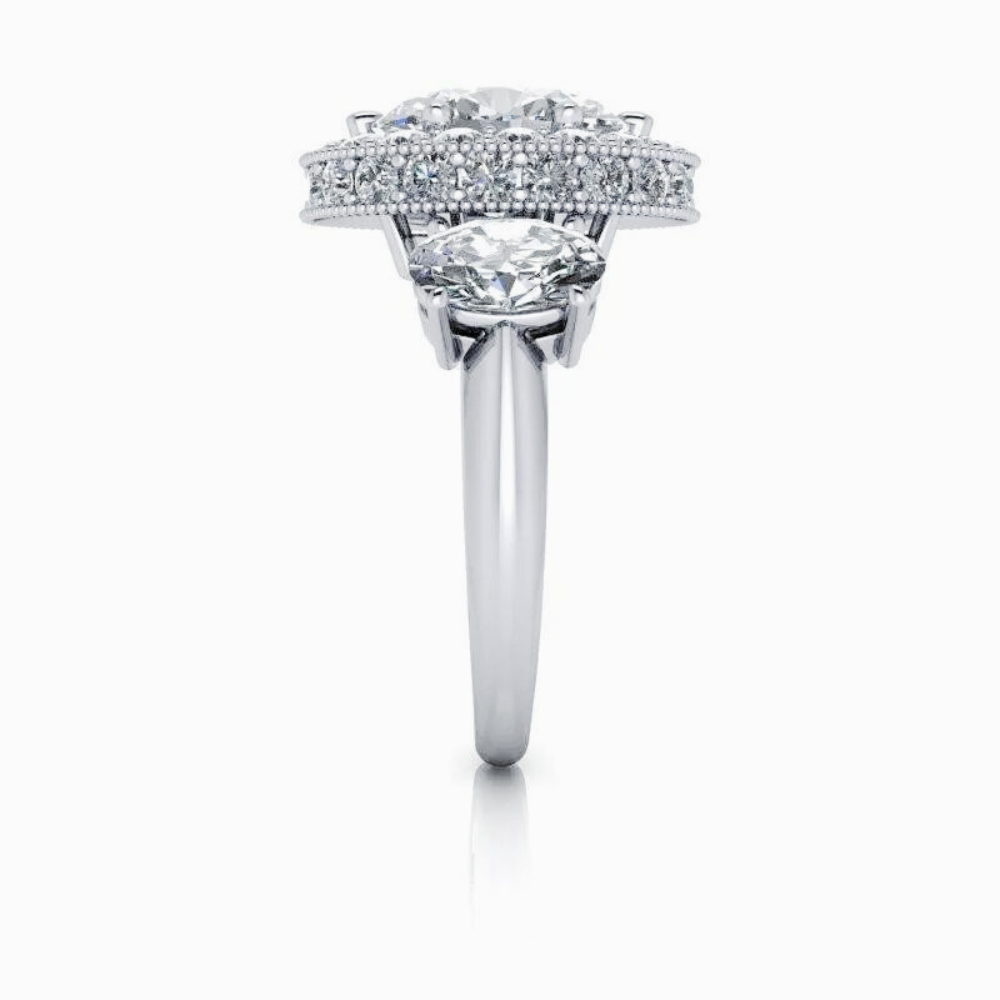 Bel Viaggio Designs-Lab Grown Diamond Engagement Ring 5CTW