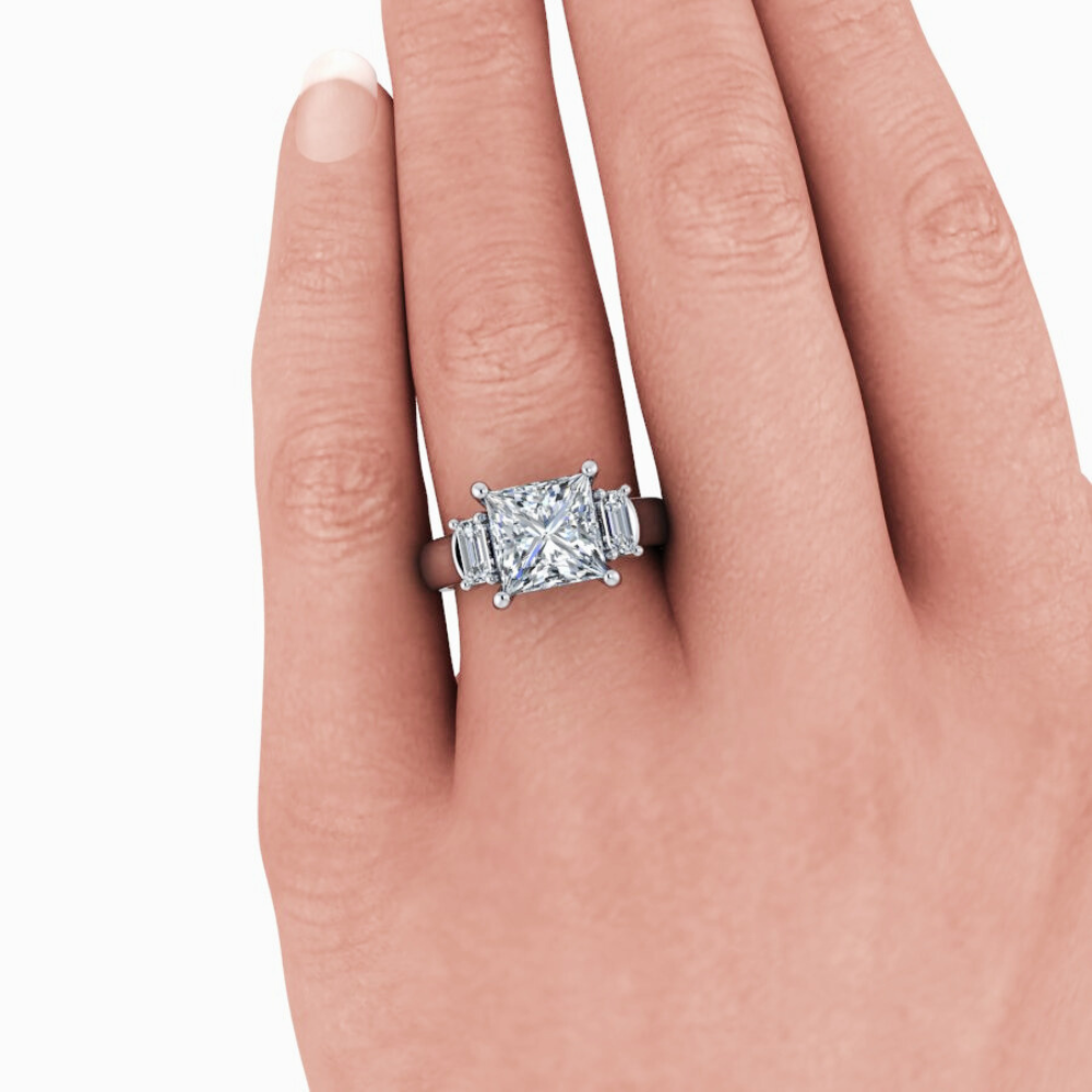 Lab Grown Diamond Ring-Bel Viaggio Designs