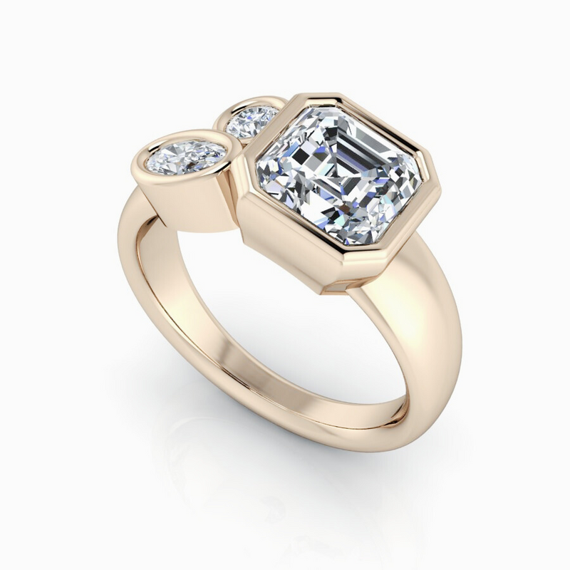 Lab Grown Diamond Ring Multi Stone-Bel Viaggio Designs