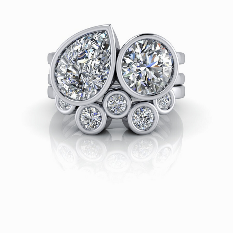 Diamond Wedding Band Gold or Platinum - Bel Viaggio Designs