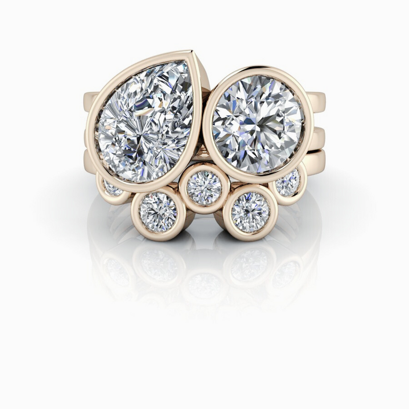 Diamond Wedding Band Gold or Platinum - Bel Viaggio Designs