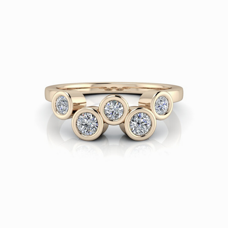 Diamond Wedding Band Gold or Platinum - Bel Viaggio Designs