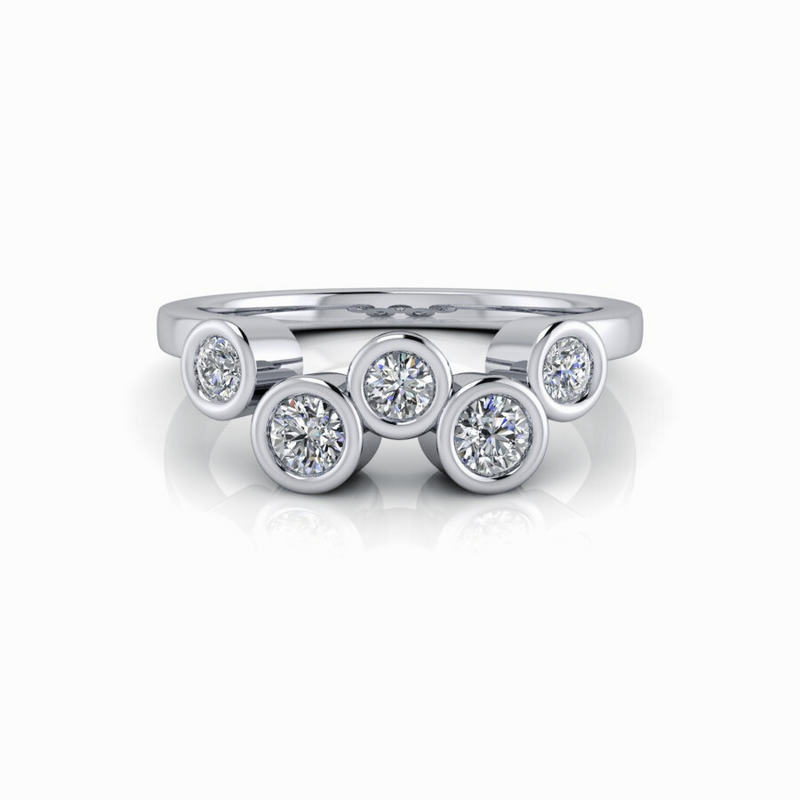 Diamond Wedding Band Gold or Platinum - Bel Viaggio Designs