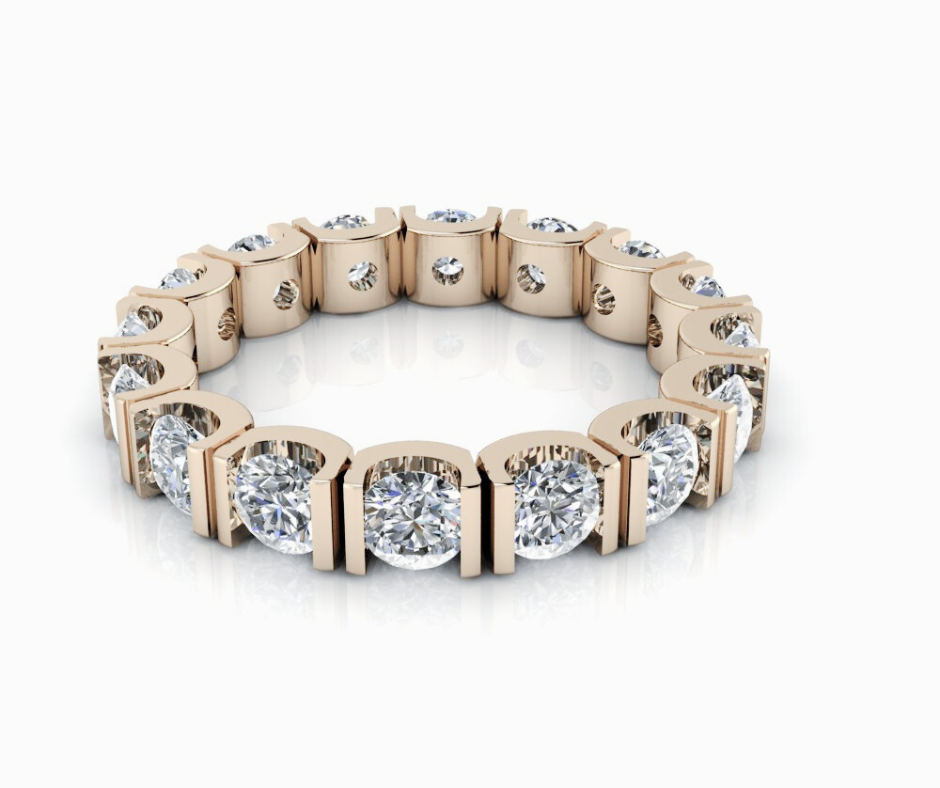 Lab Diamond Eternity Band U-Prong 2.50 ctw