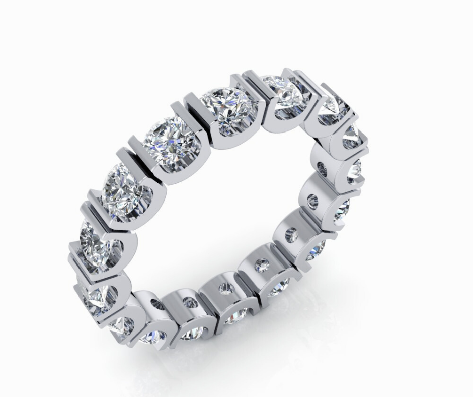 Lab Diamond Eternity Band U-Prong 2.50 ctw