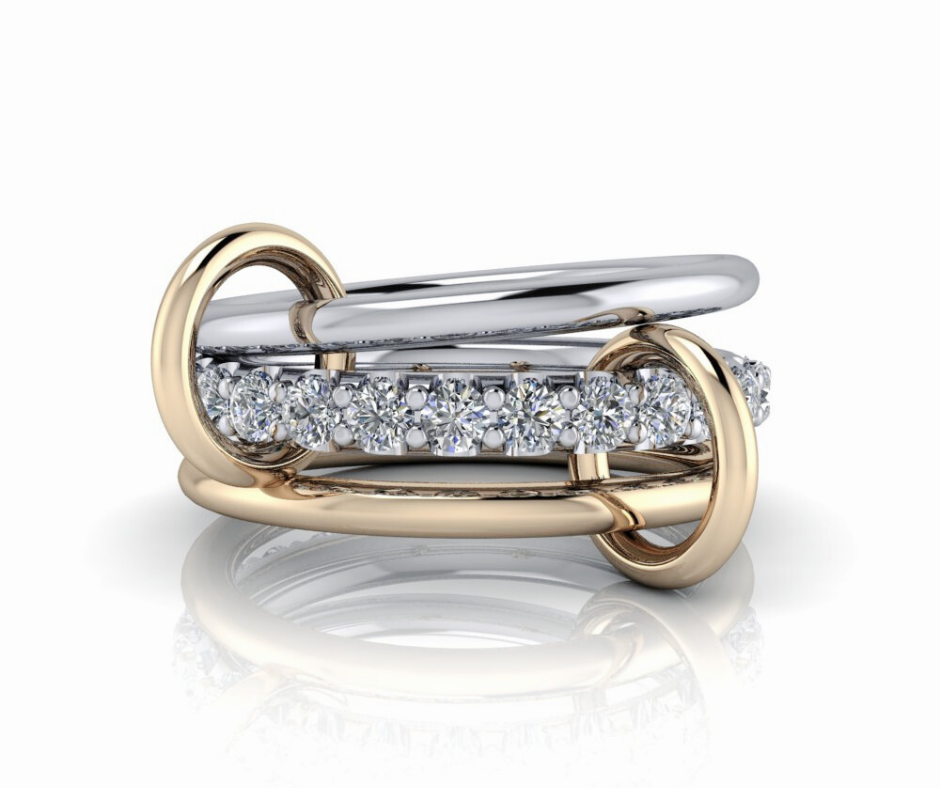 Vega Diamond Connected Rings 1CTW