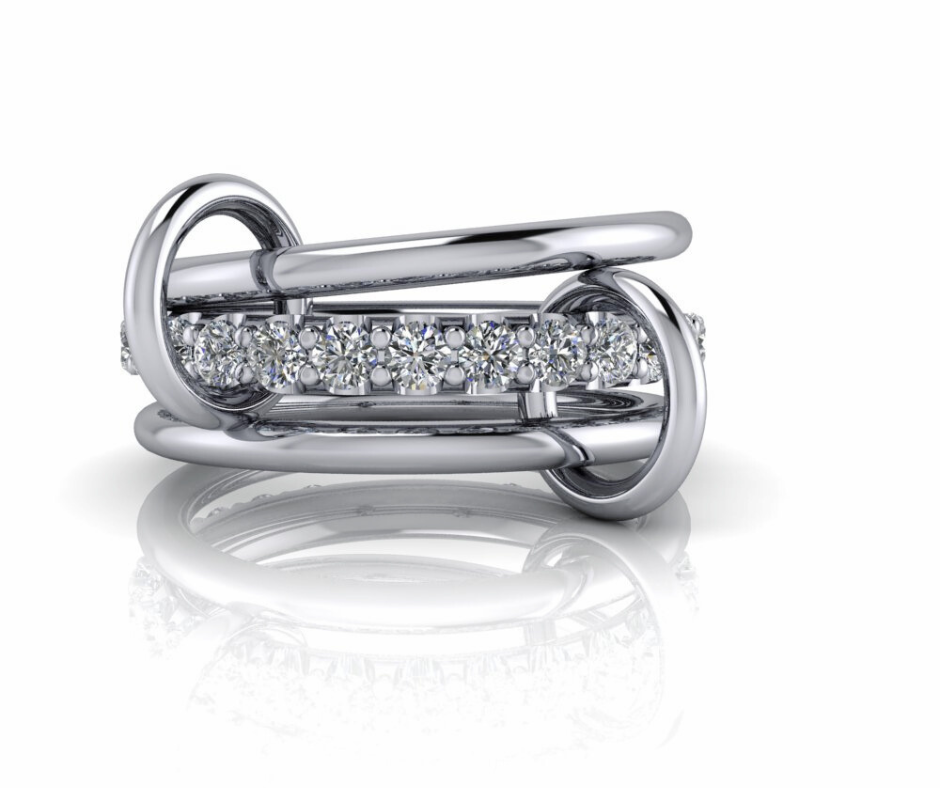 Vega Diamond Connected Rings 1CTW