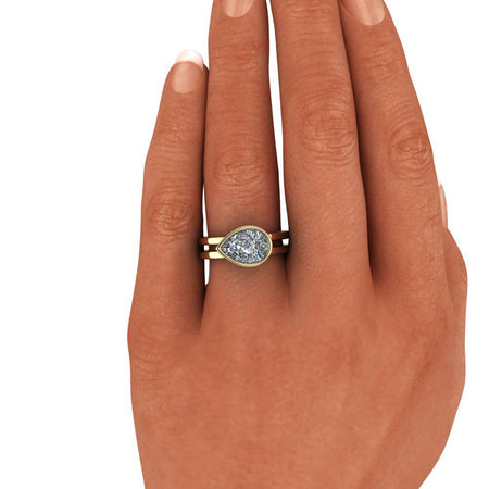 lab grown diamond engagement ring Bel Viaggio Designs, LLC