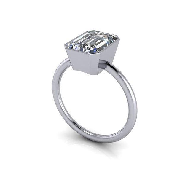 lab grown diamond engagement ring Bel Viaggio Designs, LLC