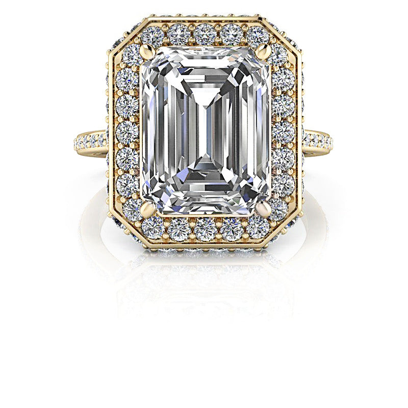 Calliope No. 1 Emerald Cut Lab Grown Diamond Engagement Ring