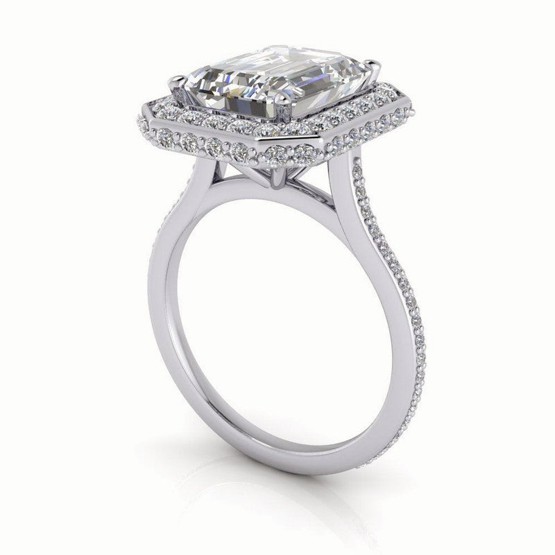 Calliope No. 1 Emerald Cut Lab Grown Diamond Engagement Ring