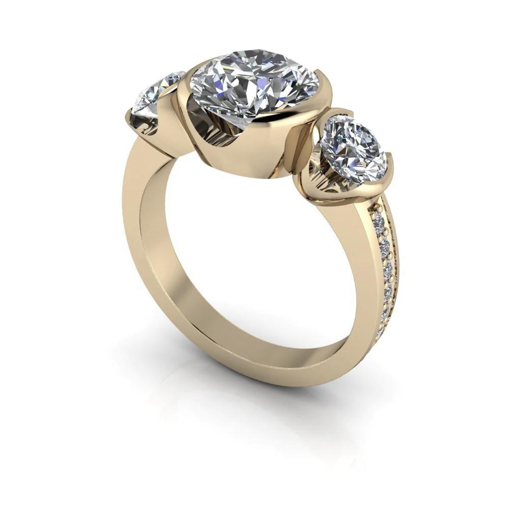 10kt yellow gold Engagement Ring Bel Viaggio Designs, LLC