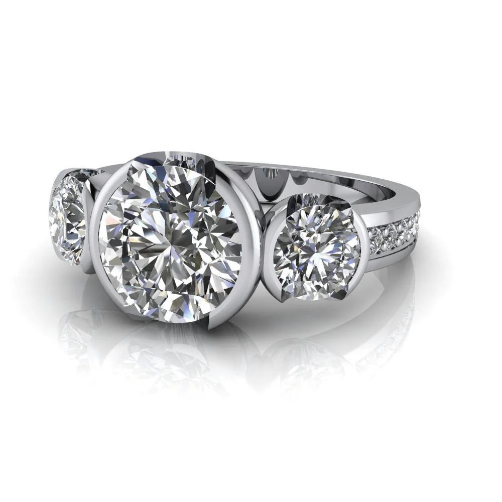 10kt white gold Engagement Ring Bel Viaggio Designs, LLC