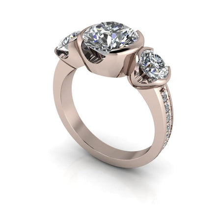 10kt rose gold Engagement Ring Bel Viaggio Designs, LLC