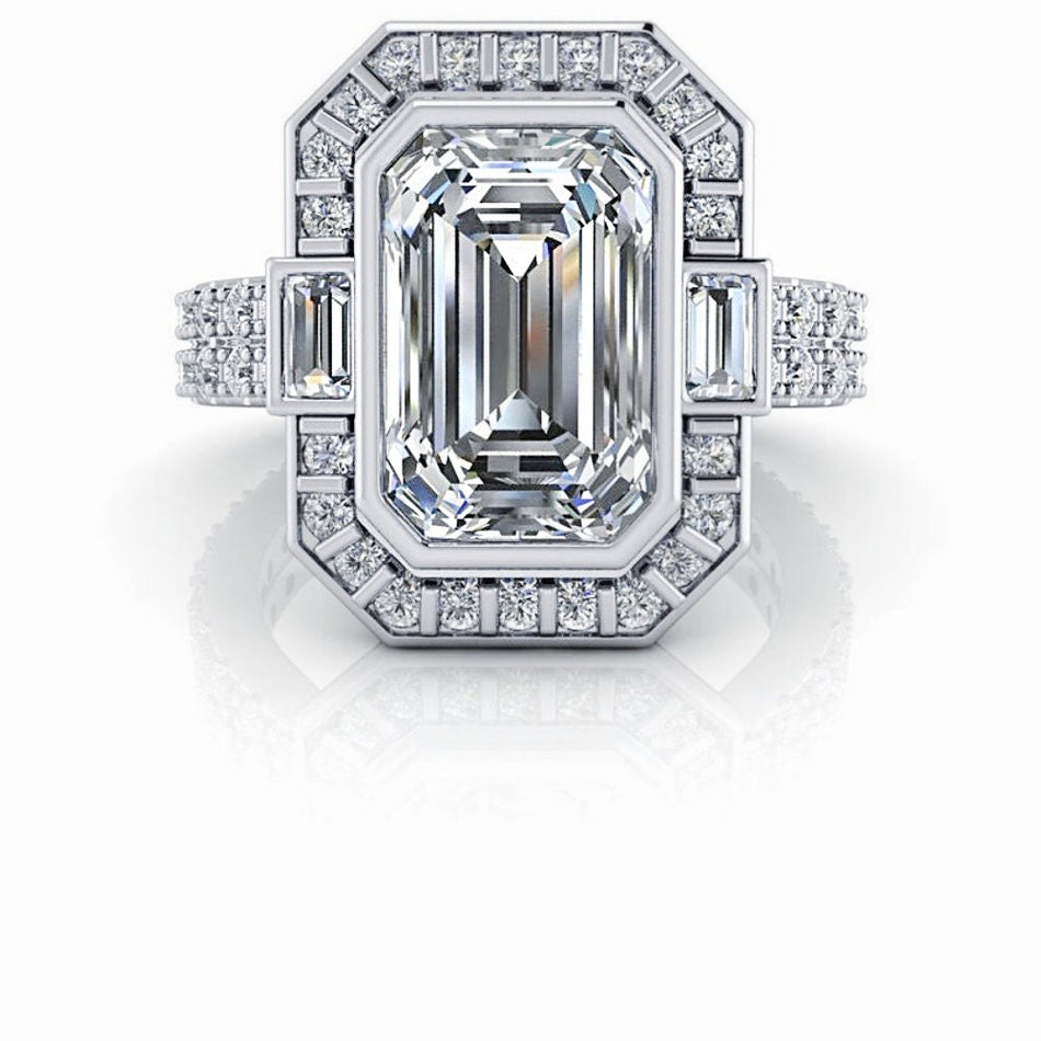 Dorothea No. 1  Lab Grown Diamond Engagement Ring 3.52CTW