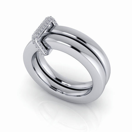 925 Silver Engagement Ring Bel Viaggio Designs, LLC